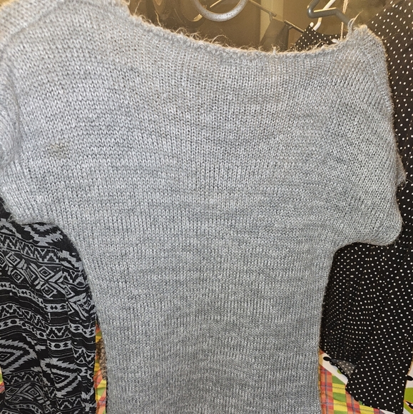 Sweater Project gray fuzzy sweater - Picture 2 of 2